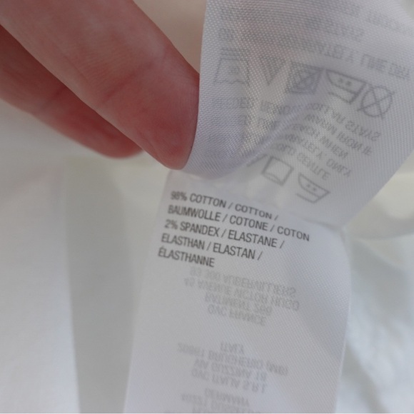 Linea Louis Dell’Olio Sz 3X White Button Front Shirt w/ Pocket Button Up - Picture 13 of 14